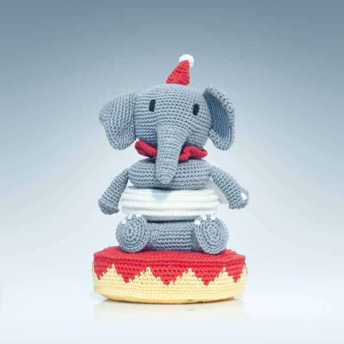 Torre Elefante in Cotone - Gioco Smontabile per Bambini